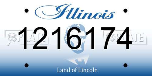 1216174 Illinois License Plate