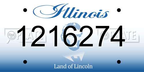 1216274 Illinois License Plate