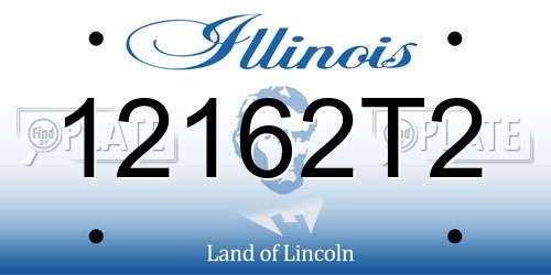 12162T2 Illinois License Plate