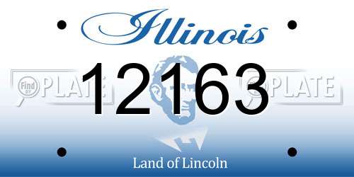 12163 Illinois License Plate
