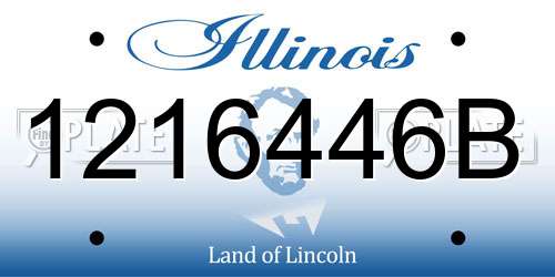 1216446B Illinois License Plate