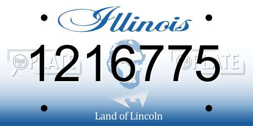 1216775 Illinois License Plate