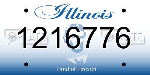 1216776 Illinois License Plate