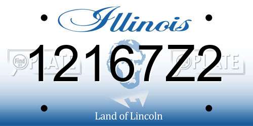 12167Z2 Illinois License Plate