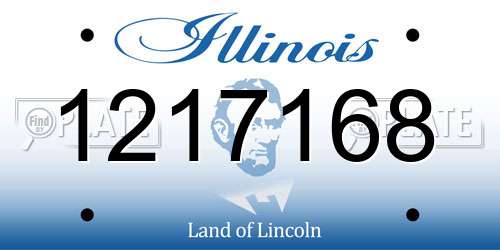 1217168 Illinois License Plate
