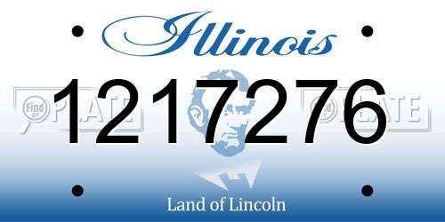 1217276 Illinois License Plate