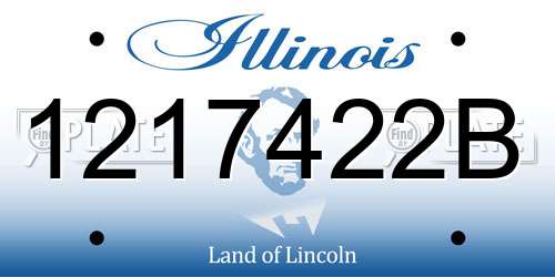 1217422B Illinois License Plate