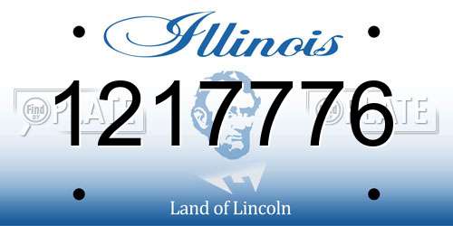 1217776 Illinois License Plate