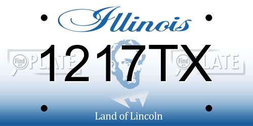 1217TX Illinois License Plate
