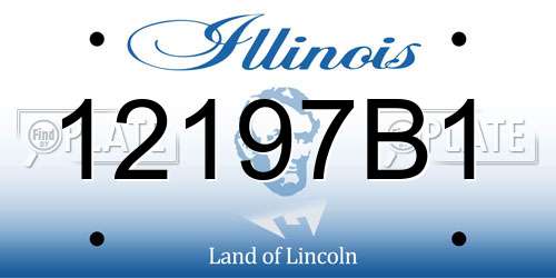12197B1 Illinois License Plate