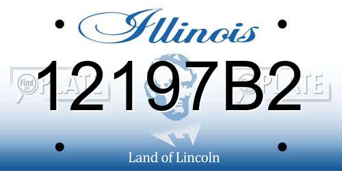 12197B2 Illinois License Plate