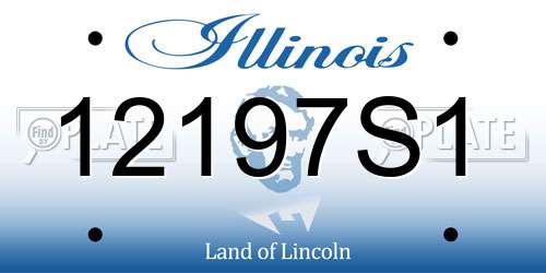 12197S1 Illinois License Plate