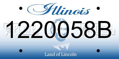 1220058B Illinois License Plate