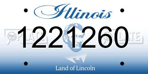 1221260 Illinois License Plate