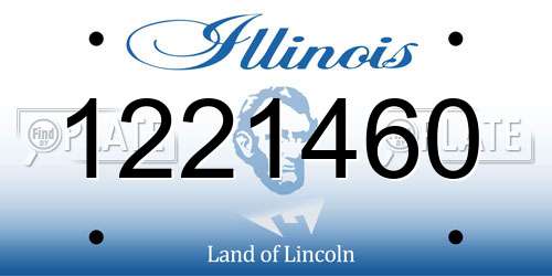 1221460 Illinois License Plate