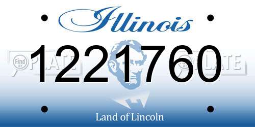 1221760 Illinois License Plate