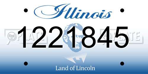 1221845 Illinois License Plate