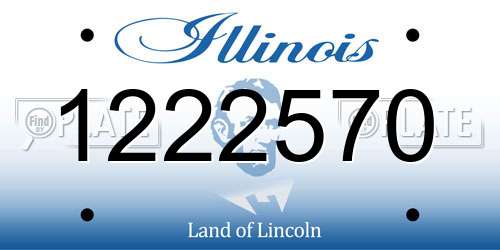 1222570 Illinois License Plate