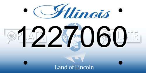 1227060 Illinois License Plate