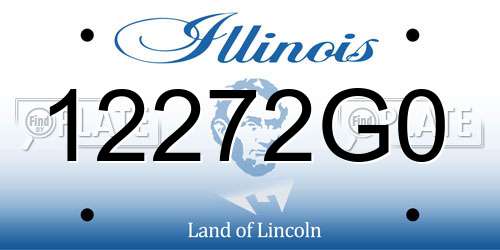 12272G0 Illinois License Plate