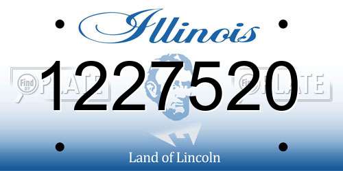 1227520 Illinois License Plate