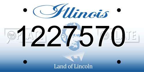 1227570 Illinois License Plate