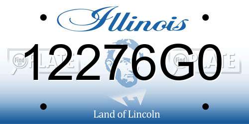 12276G0 Illinois License Plate