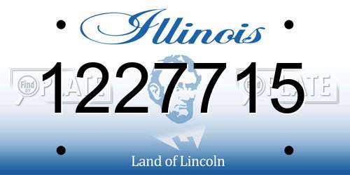 1227715 Illinois License Plate