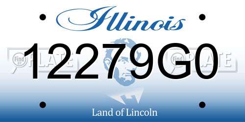 12279G0 Illinois License Plate