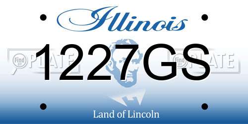 1227GS Illinois License Plate