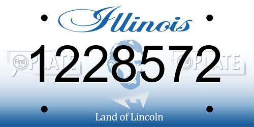 1228572 Illinois License Plate
