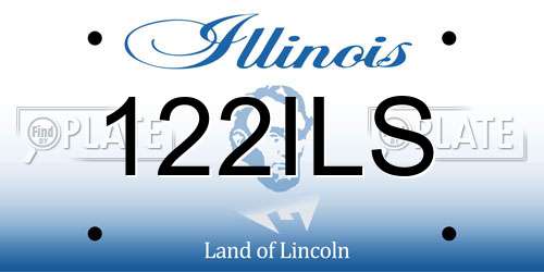 122ILS Illinois License Plate