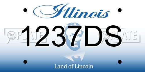 1237DS Illinois License Plate