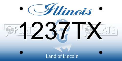 1237TX Illinois License Plate