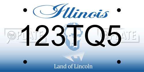 123TQ5 Illinois License Plate