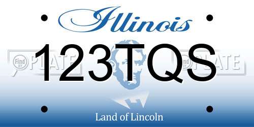 123TQS Illinois License Plate