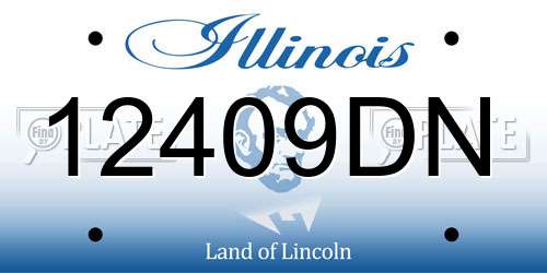 12409DN Illinois License Plate
