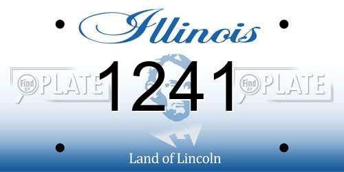 1241 Illinois License Plate
