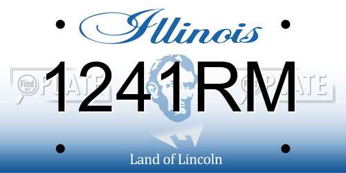 1241RM Illinois License Plate
