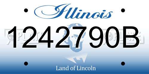 1242790B Illinois License Plate