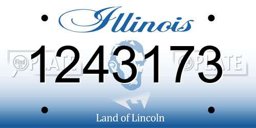 1243173 Illinois License Plate
