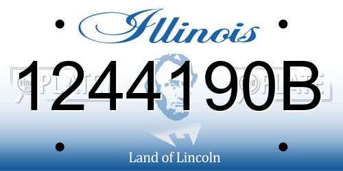 1244190B Illinois License Plate