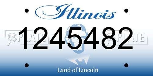1245482 Illinois License Plate