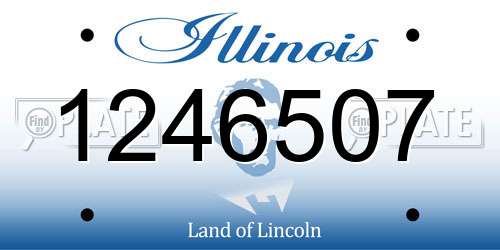 1246507 Illinois License Plate