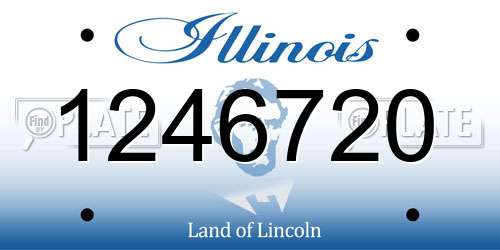 1246720 Illinois License Plate