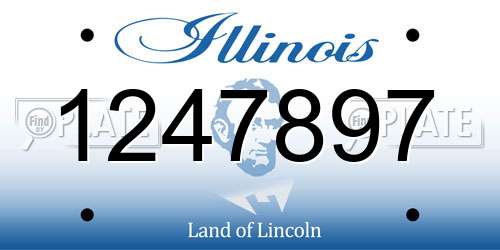 1247897 Illinois License Plate