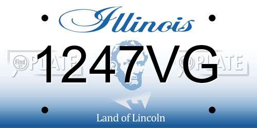 1247VG Illinois License Plate
