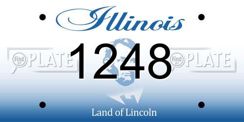 1248 Illinois License Plate