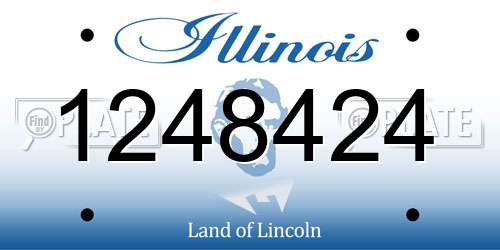 1248424 Illinois License Plate