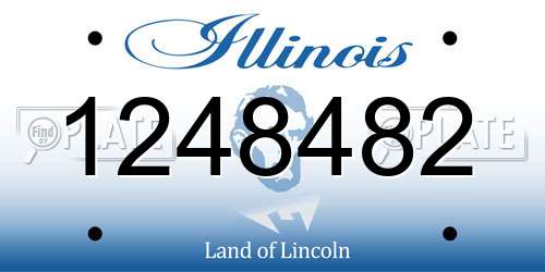 1248482 Illinois License Plate